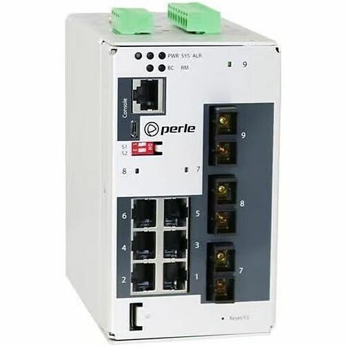 Perle Systems 07014170 Switches & Bridges Perle Ids-509f3-c2md2-sd40-xt - Industrial Managed Ethernet Switch - 9 Ports - Manageable - Fast Eth 679202141707