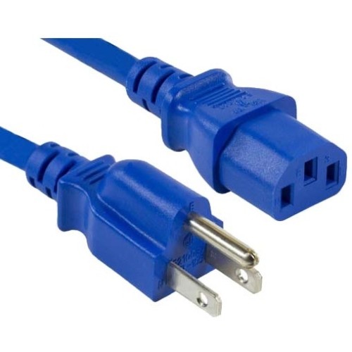 Enet Components N515-C13-BL-4F-ENC Power Cords Enet 5-15p To C13 4ft Blue External Power Cord / Cable Nema 5-15p To Iec-320 C13 10a 18awg 4' - Life N515c13bl4fenc 762047515939