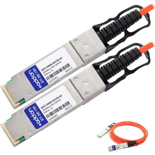 Addon QSFP-100GB-AOC7M-AO Cables Fiber Optic Network Cable Qsfp100gbaoc7mao 821455645246