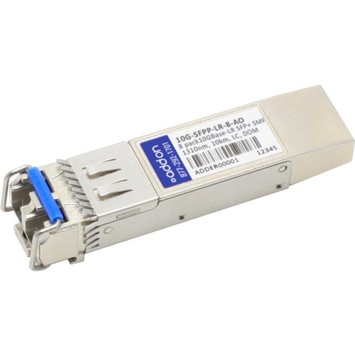 Addon 10G-SFPP-LR-8-AO Switch Modules 8-pack Of Brocade (formerly) 10g-sfpp-lr-8 Compatible Taa Compliant 10gbase-lr Sfp+ Transceiver (smf 10gsfpplr8ao 821455644683