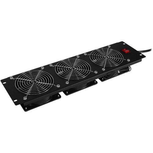 CyberPower CRA11003 Roof Mounted Fan Kits Cyberpower Cra11003 Fan Panel Rack Accessories - 3u 19" Fan Panel, 3x 110/120vac Cooling Fans; 290 C 649532617029