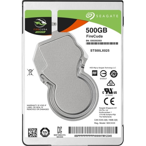 Seagate ST500LX025-50PK Hard Drives Firecuda St500lx025 Hard Drive St500lx02550pk 0763649069103