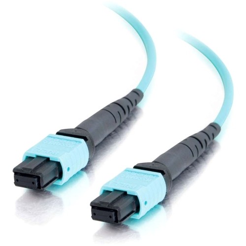 C2g 31308 Cables C2g 10m Mpo To Mpo Fiber Array Cable Method A Om4 Plenum Rated (ofnp) - Aqua - Fiber Optic For Netwo 757120313083