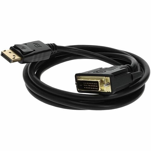 Addon DISPLAYPORT2DVI3F Cables 3ft Displayport 1.2 Male To Dvi-d Dual Link (24+1 Pin) Male Black Cable Which Requires Dp++ For Reso 821455640296