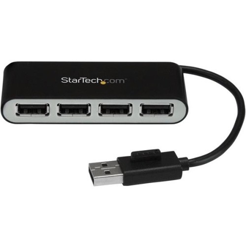 Startech ST4200MINI2 USB/Firewire Adapters 4 Port Portable Usb 2.0 Hub W/ Built-in Cable - 4 Port Usb Hub 696450246015
