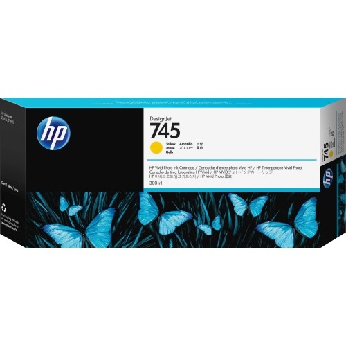 Hp F9K02A Toners & Ink Cartridges 745 (f9k02a) 300-ml Designjet Yellow Ink Cartridge 997853694886