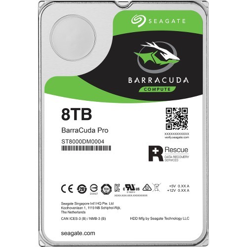 Seagate ST8000DM0004 Hard Drives Seagate Barracuda St8000dm0004 8 Tb Hard Drive - 3.5" Internal - Sata (sata/600) - 7200rpm - 5 Year  728072361415