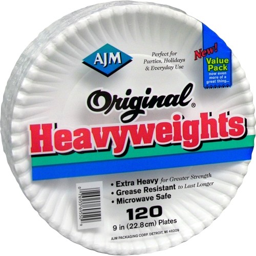 Ajm Packaging AJMOH9AJBXWH Pots & Pans Packaging Original Heavyweights Plates AJMOH9AJBXWH 076955695509