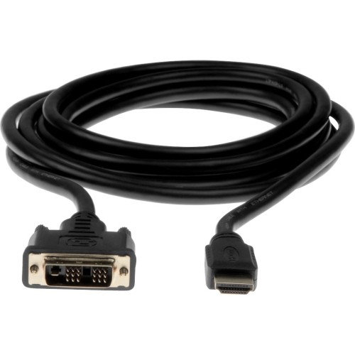 Rocstor Y10C125-B1 Cables Rocstor Premium Hdmi To Dvi-d Cable - M/m - 10 Ft - 1 X Dvi-d Male - 1 X Male Hdmi - Gold-plated Con Y10c125b1 818214284488