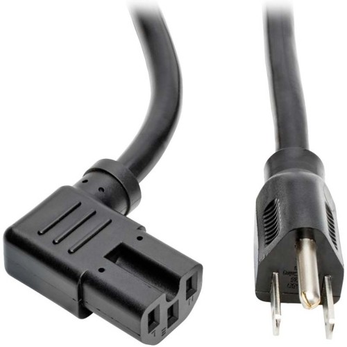 Eaton P019-008-C15RA Power Cords Eaton Tripp Lite Series Power Cord, Nema 5-15p To Right-angle C15 - Heavy-duty, 15a, 125v, 14 Awg, 8 P019008c15ra 037332202413