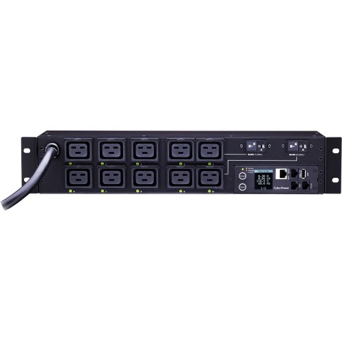 CyberPower PDU81009 PDUs Cyberpower Pdu81009 200 - 240 Vac 30a Switched Metered-by-outlet Pdu - 10 Outlets, 12 Ft, Nema L6-30 818214634832