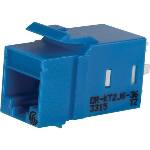 C2g KT2J6-36 Cable Ends/Connectors Ortronics Category 6 Keystone Jack, Lacing Cap Termination, Blue - 1 Pack - 1 X Rj-45 Keystone - Fem Kt2j636 662875698692