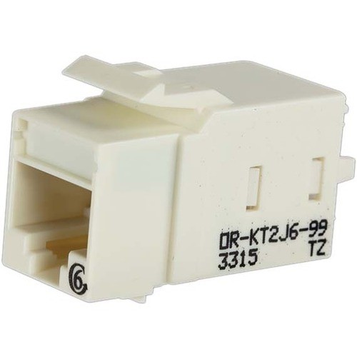 C2g KT2J6-88 Cable Ends/Connectors Ortronics Category 6 Keystone Jack, Lacing Cap Termination, White - 1 Pack - 1 X 8-pin Rj-45 Keyston Kt2j688 662875511038