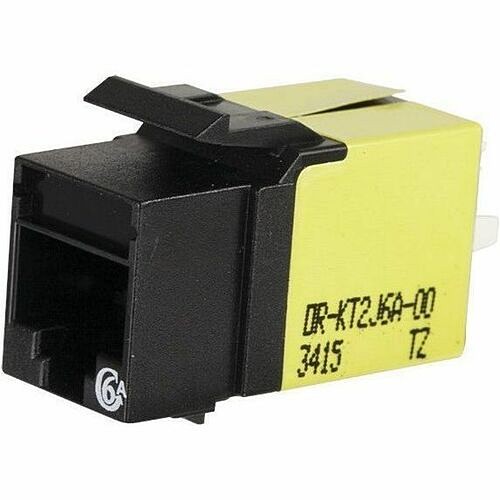 C2g KT2J6A-00 Cable Ends/Connectors Ortronics Category 6a Keystone Jack, Lacing Cap Termination, Black - 1 Pack - 1 X Rj-45 Keystone - F Kt2j6a00 662875697275