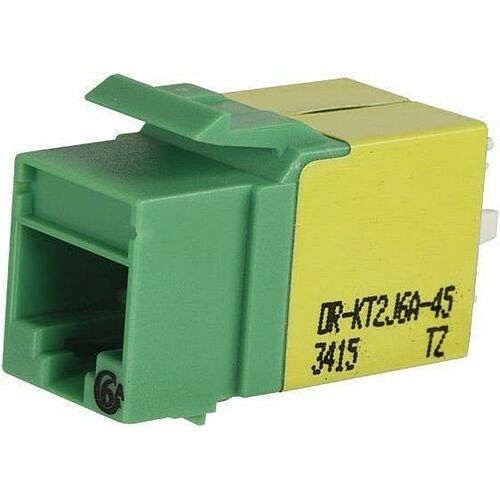 C2g KT2J6A-45 Cable Ends/Connectors Ortronics Category 6a Keystone Jack, Lacing Cap Termination, Green - 1 Pack - 1 X Rj-45 Keystone - F Kt2j6a45 662875697831
