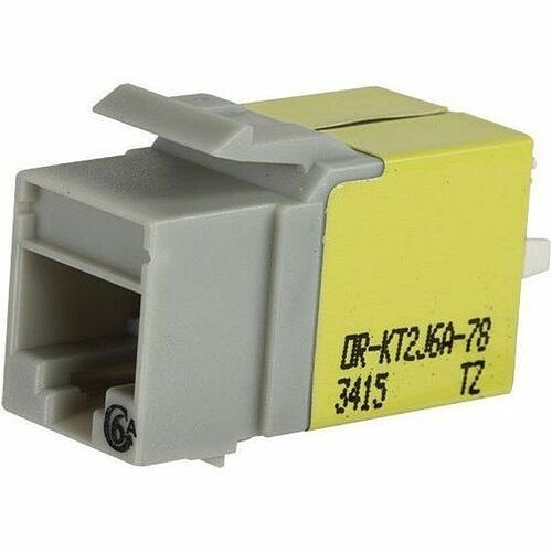 C2g KT2J6A-78 Cable Ends/Connectors Ortronics Category 6a Keystone Jack, Lacing Cap Termination, Gray - 1 Pack - 1 X Rj-45 Keystone - Fe Kt2j6a78 662875697848