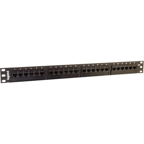 C2g 37197 Patch Panels C2g 24-port Cat5e 110-type Patch Panel - 24 Port(s) - 24 X Rj-45 - 1u High - Black - 19" Wide - Rack 757120371977