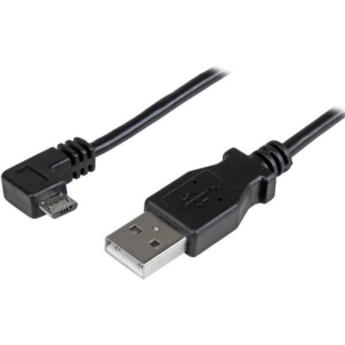 Startech USBAUB50CMRA Cables Micro-usb Charge-and-sync Cable M/m - Right-angle Micro-usb - 24 Awg - 0.5 M 065030868143