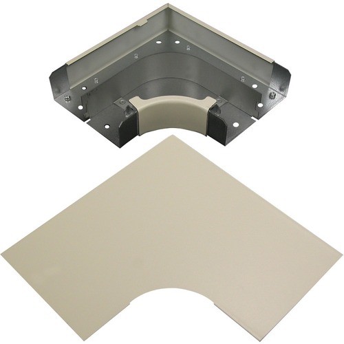 Middle Atlantic G4011FO Cable Management Wiremold 4000 Radiused Full Capacity Flat Elbow Fitting - Elbow - Gray - Steel (g4011fo) 786776536973