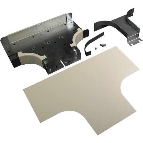 Middle Atlantic G4015DFO Cable Management Wiremold 4000 Radiused Full Capacity Divided Tee Fitting - Tee Fitting - Gray - Steel (g4015dfo) 786776536997