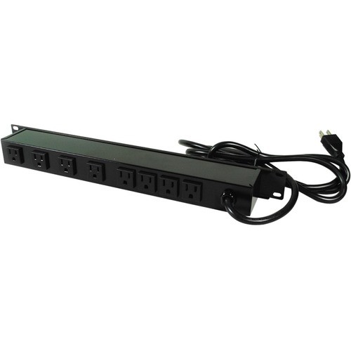 Middle Atlantic J08B2B Power Strips Wiremold Rack Mounted 120v-15a Power Distribution Unit - 1.5ft Cord - Nema 5-15p - 8 X Nema 5-15r -  786776012194