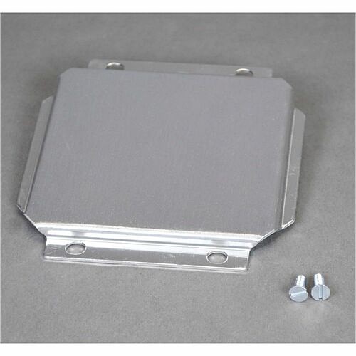 Middle Atlantic LTF48-B Faceplates & Mounting Boxes Wiremold Faceplate - Blank - Brushed Aluminum - Steel, Aluminum (ltf48-b) Ltf48b 786564078005