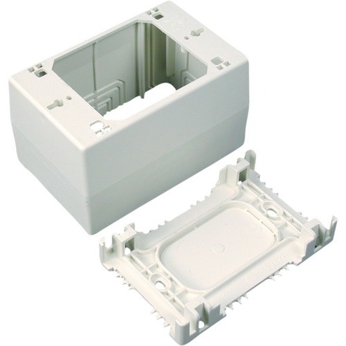 Middle Atlantic NM2044-WH Faceplates & Mounting Boxes Wiremold Extra Deep Device Box Fitting - 1-gang - White - 1-gang - White - 1 (nm2044-wh) Nm2044wh 786776541823