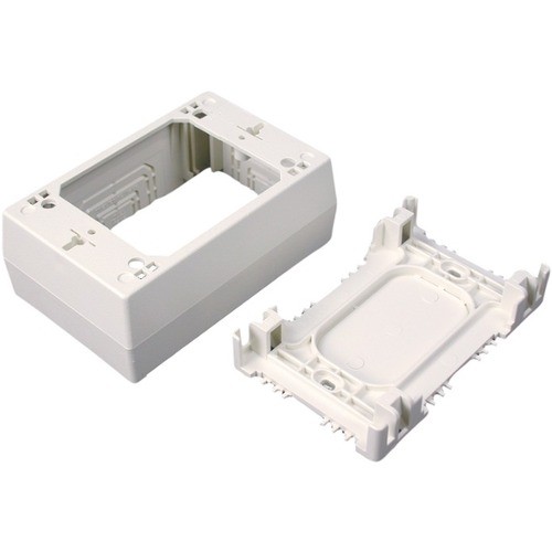 Middle Atlantic NM2048-WH Faceplates & Mounting Boxes Wiremold Nm2048 Wh Sure Snap Deep Device Box, White - 1-gang - White - Polyvinyl Chloride (pvc) - 1  Nm2048wh 786776567007