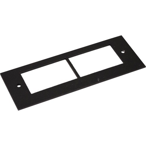 Middle Atlantic OFR47-2A Faceplates & Mounting Boxes Wiremold Ofr Series - Overfloor Raceway Communications Device Plate - Black - Steel (ofr47-2a) Ofr472a 786776175318