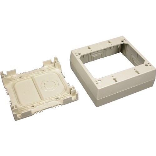 Middle Atlantic PSB2WH Faceplates & Mounting Boxes Wiremold Eclipse Pn03, Pn05, Pn10 Two-gang Device Box Fitting - 2-gang - White - Polyvinyl Chloride  786776024401