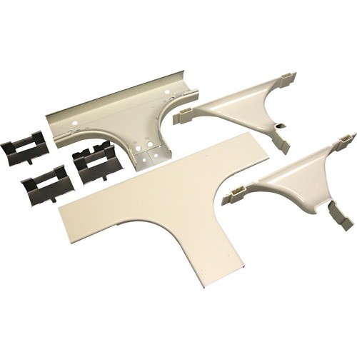 Middle Atlantic V2415DFO Cable Management Wiremold 2400d Radiused Divided Tee Fitting - Tee Fitting - Ivory - Steel (v2415dfo) 786776144826