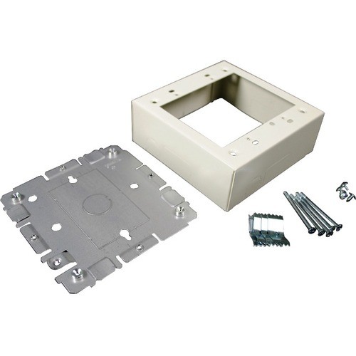 Middle Atlantic V2048-2 Faceplates & Mounting Boxes Wiremold 2000 Two-gang Device Box Fitting - 2-gang - Ivory - Steel - 1 (v2048-2) V20482 997966101943