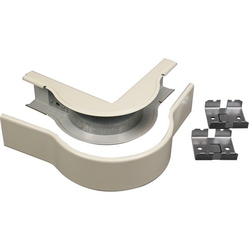 Middle Atlantic V2418FO Cable Management Wiremold 2400 Radiused External Elbow Fitting - External Elbow Fitting - Ivory - Steel (v2418fo) 786776569612