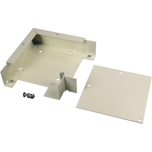 Middle Atlantic V4011 Cable Management Wiremold 4000 Flat Elbow Fitting - Elbow - Ivory - Steel (v4011) 786776080520