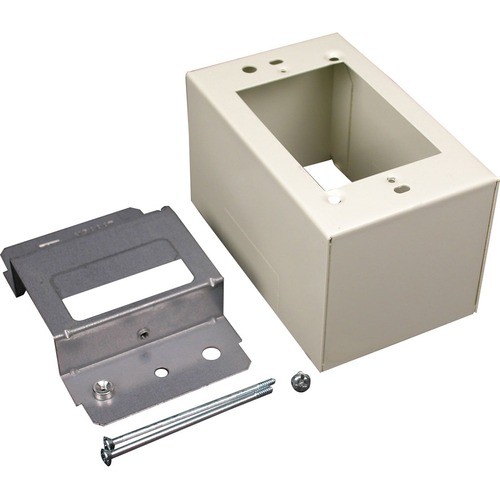 Middle Atlantic V2444D Faceplates & Mounting Boxes Wiremold 2400 Device Box Fitting - 1-gang - Ivory - Steel (v2444d) 786776548051