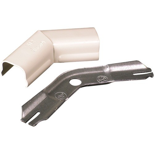 Middle Atlantic V512 Cable Management Wiremold 500 45 Degree Flat Elbow Fitting - Elbow - Ivory - Steel (v512) 786776070163