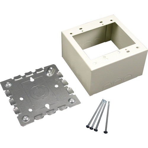 Middle Atlantic V5744-2 Faceplates & Mounting Boxes Wiremold 500/700 Two-gang Extra Deep Switch And Receptacle Box Fitting - 2-gang - Ivory - Steel (v57 V57442 996589464305