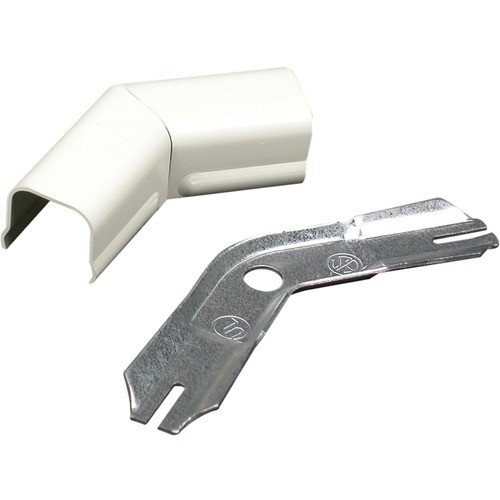 Middle Atlantic V712 Cable Management Wiremold 700 45 Degree Flat Elbow Fitting - Elbow - Ivory - Steel (v712) 786776070231