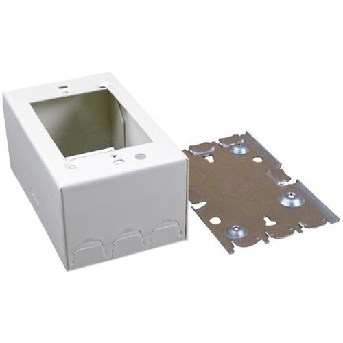 Middle Atlantic V5747 Faceplates & Mounting Boxes Wiremold 500/700 Single-gang Shallow Switch And Receptacle Box Fitting - 1 X Total Number Of Socket( 786776070521