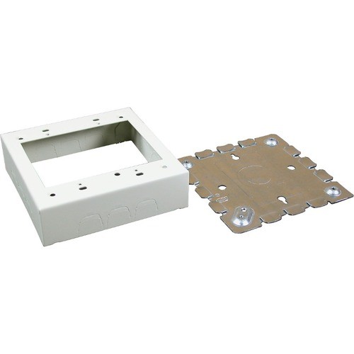 Middle Atlantic V5748-2 Faceplates & Mounting Boxes Wiremold 500/700 Series Two-gang Switch And Receptacle Box Fitting, Ivory - 2-gang - Ivory - Steel - V57482 786776070576
