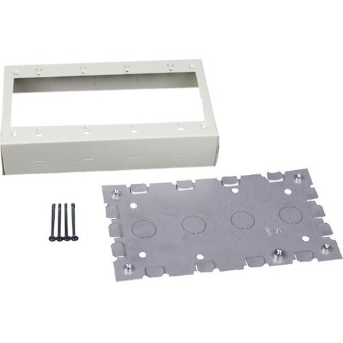 Middle Atlantic V5748-4 Faceplates & Mounting Boxes Wiremold 500/700 Four-gang Switch And Receptacle Box Fitting - 1 X Total Number Of Socket(s) - 4-gan V57484 786776039955