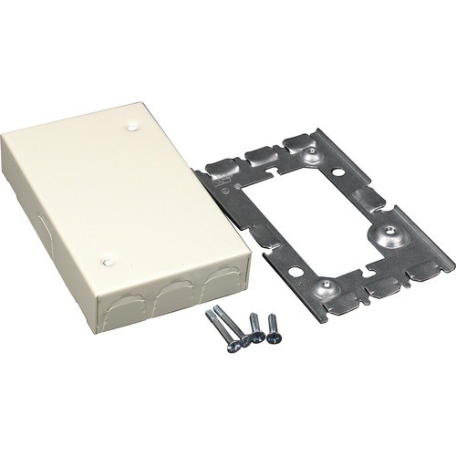 Middle Atlantic V5760 Faceplates & Mounting Boxes Wiremold V5760 Mounting Box - 1-gang - Ivory - Steel 786776070620