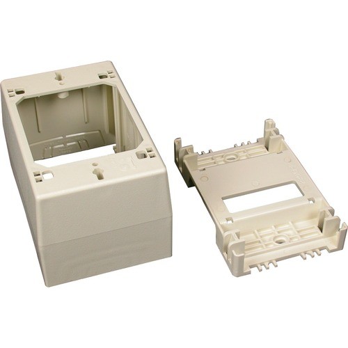 Middle Atlantic 2348 Faceplates & Mounting Boxes Wiremold 2348 Mounting Box - 1-gang - Ivory - Polyvinyl Chloride (pvc) 786776099799