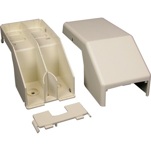 Middle Atlantic 40N2F74WH Cable Management Wiremold Cablesmart Series - 40n2 Divided Transition Fitting - White - Raceway Transition Fitting -  786776076189