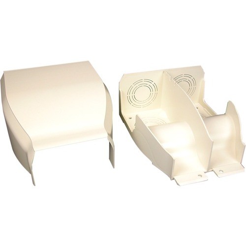 Middle Atlantic 40N2F21WH Cable Management Wiremold Cablesmart 40n2 Divided Entrance End Fitting - End Fitting - White - Polyvinyl Chloride (pv 999571315555