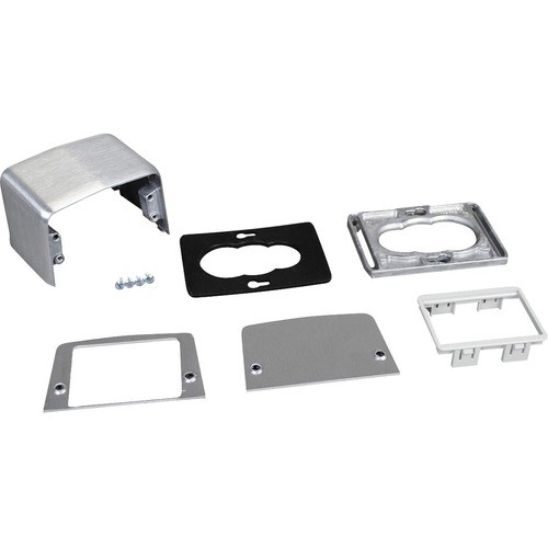 Middle Atlantic 525A Miscellaneous Devices Wiremold 525 Series Four-piece Communication Service Fitting - Silver - Aluminum - 4 Piece (525a) 