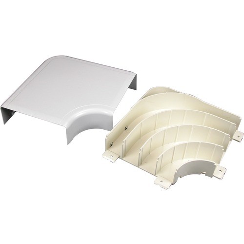 Middle Atlantic 5411FO Cable Management Wiremold 5400 Radiused Full Capacity Flat Elbow Fitting - Elbow - Ivory (5411fo) 786776540925