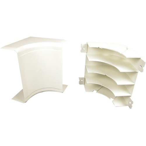 Middle Atlantic 5417FO Cable Management Wiremold 5400 Radiused Full Capacity Internal Elbow Fitting - Cable Bend Radius - Ivory - 4.02" Leng 786776540949