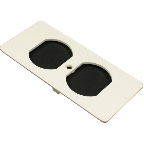 Middle Atlantic 5507D Faceplates & Mounting Boxes Wiremold 5500 Series Duplex Recptacle Faceplate Fitting, Ivory - 2 X Socket(s) - 2-gang - Ivory (550 786776036893