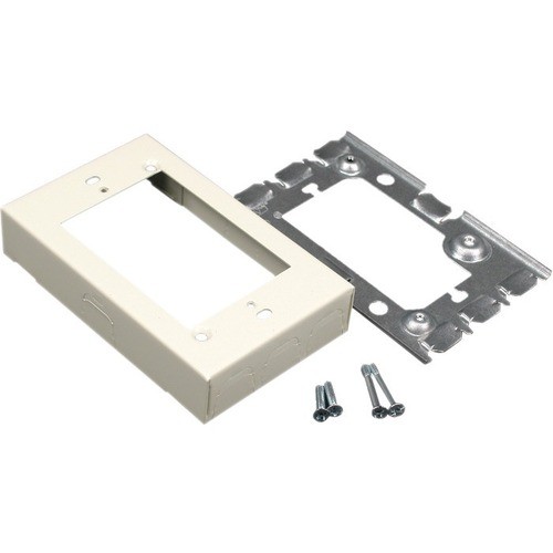 Middle Atlantic 5751WH Faceplates & Mounting Boxes Wiremold 500/700 Single-gang Flush Type Extension Adapter Fitting - 1-gang - White - Steel (5751wh) 786776563023